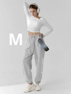 XEXYMIX レタリングロゴ入り ルーズフィット ジョガーパンツ M - メルカリ