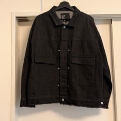 LAKOLE カットオフデニムジャケット グレー Mのサムネイル