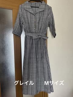 GRL  グレンチェックシャツワンピース　Mサイズのサムネイル