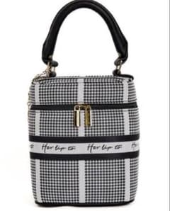herlipto jacquard vanity bag silver - メルカリ