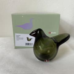 オイバ・トイッカ ガラスの鳥 シエッポ Sieppo モスグリーン - メルカリ