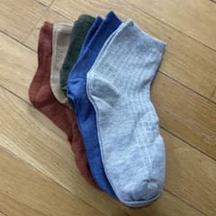 カラフルリブ編みソックスセットのサムネイル
