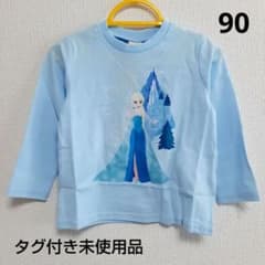 Disney Frozen t-shirt with tags, size 90, light blue, for girls, autumn clothing.