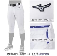 ミズノ 野球スペアパンツ　ショートタイプ　12JD2F6401 練習着のサムネイル