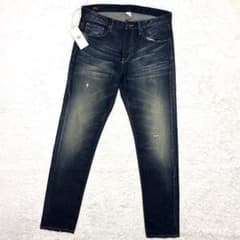 Double RLダメージ加工 スリムフィットデニムパンツ 31アメリカ製 未使用 美品 RRL デニムパンツ スリムフィット ダメージ加工 USA製 32