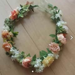 結婚式＊花冠  ウエディング  ヘッドドレスのサムネイル