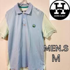 HORN GARMENT】美品 半袖ポロシャツ ゴルフ メンズM キューブ - メルカリ