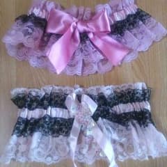 ガーターリング*pink*レースのサムネイル