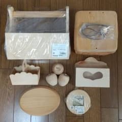 トールペイント　白木７点のサムネイル