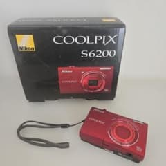Nikon COOLPIX S6200 ブリリアンレッドSDHCカード 4GB付 - メルカリ