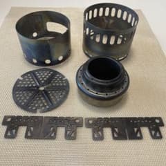 エバニュー　アルコールストーブ　スタンド　dx 十字五徳セット　おまけ付きのサムネイル
