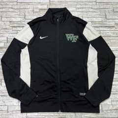 NIKE ドライフィット トラックジャケット WF 刺繍デザイン ブラック