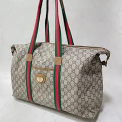 GUCCI グッチプラス シェリーライン ボストンバッグ GGスプリーム PVCのサムネイル