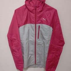 PUMA ナイロンジャケット ピンク×グレーのサムネイル
