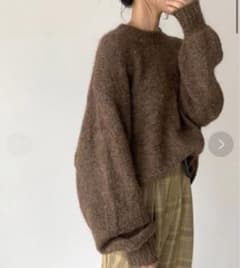 viaj アンゴラ混　クルーネックニットのサムネイル