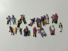 ミニチュア 人形 フィギュア まとめ売り ジオラマ　ハンドメイドのサムネイル