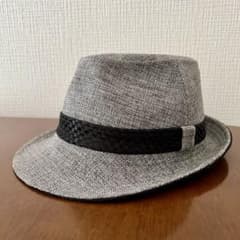【美品】帽子屋Flava 中折れハット グレー Sサイズ メンズ レディースのサムネイル