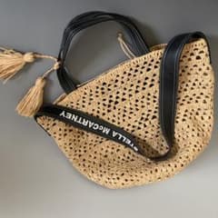 ステラマッカートニーラフィアバケット ショルダーバッグ 2way かごバッグ ステラマッカートニーラフィアバケット ショルダーバッグ 2way かご