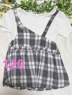 Tシャツ　重ね着風　120　中古