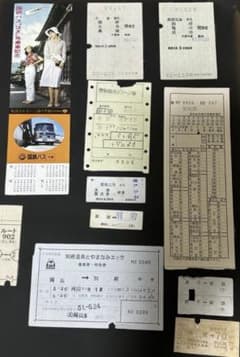 11 国鉄切符昭和50年〜54年国鉄バス時刻表のサムネイル