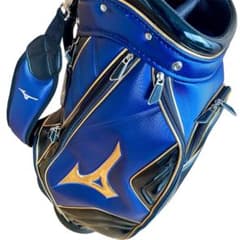mizuno ミズノ ゴルフ キャディバッグ 9.5型【ブラック×ネイビー