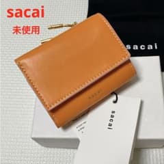 未使用 sacai サカイ レザー三つ折り財布 バイカラー 箱袋付き - メルカリ
