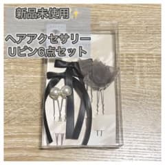 新品未使用 ヘアアクセサリー Uピン6点セット お呼ばれ セミフォーマル 結婚式のサムネイル