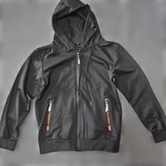TIDEWAY ジップアップ フーデッドジャケット ブラックのサムネイル