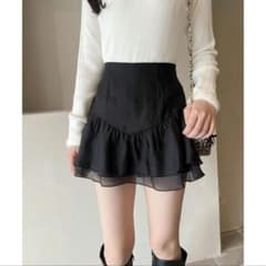 【値下げ！】【NICE CLAUP】バレエコアスカート ブラックのサムネイル