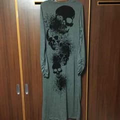 てるコリラックマ様専用❤最終値下げ✩新品✩薄手ロングカーディガン✩ドクロ✩のサムネイル