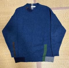 NIKO AND... クルーネック ニット ブルー Mのサムネイル