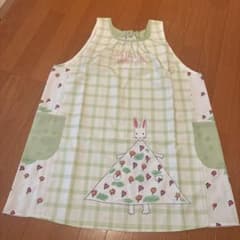学研ワタシのワンピース エプロン うさぎ ミシン柄 新品のサムネイル