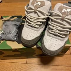 A BATHING APE BAPE STA スニーカー グレー