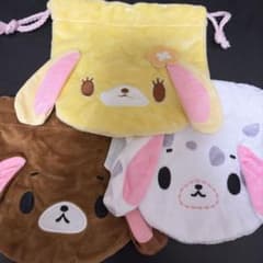 シュガーバニーズ ふわふわ巾着 3個セットのサムネイル
