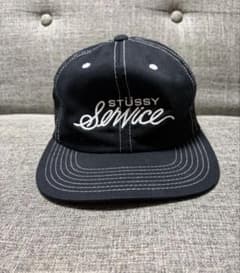 Stussy Service キャップ ブラック - メルカリ