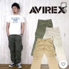 【最終値下げ】AVIREX カーゴパンツ トロピカルアーミー カーキのサムネイル