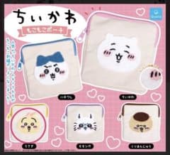 ちいかわ もこもこポーチ ガチャ うさぎのサムネイル