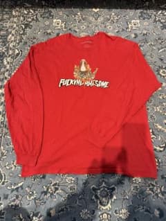 Fucking Awesome レッド ロングスリーブ Tシャツ Lのサムネイル