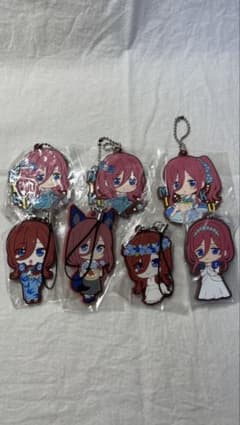 五等分の花嫁 中野三玖 ラバーキーホルダー 6種セットのサムネイル