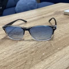 メンズ ウェリントン型 サングラス クリアブルーグラデーションのサムネイル