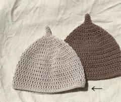 handmade・どんぐり帽子 グレージュのサムネイル