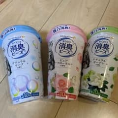 まくだけ消臭ビーズ　トイレ用芳香剤 3種セット 450ml 10回分のサムネイル