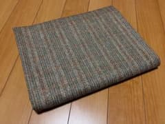 ストライプ.ヘリンボーン柄　ウール生地　150×220cmのサムネイル