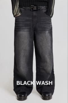 【完売品】　Jaded London バギーデニム　ブラック　W30のサムネイル