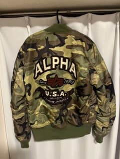 ALPHA INDUSTRIES MA-1 フライトジャケット 迷彩のサムネイル
