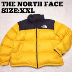 THE NORTH FACE♢ヌプシ ダウンジャケット ロゴ刺繍 黄×黒 XXL - メルカリ