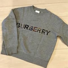 現行 バーバリー BURBERRY ロゴ グレー スウェット トレーナー 12Y