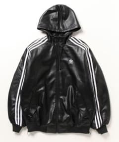 L adidas ADILENIUM ビンテージ フェイクレザージャケット | Shop at