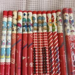 サンリオ レトロ 赤鉛筆14本昭和 キティ キキララ セブンシリー