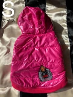 犬服　ダウン　ベスト　ピンク　Sサイズのサムネイル